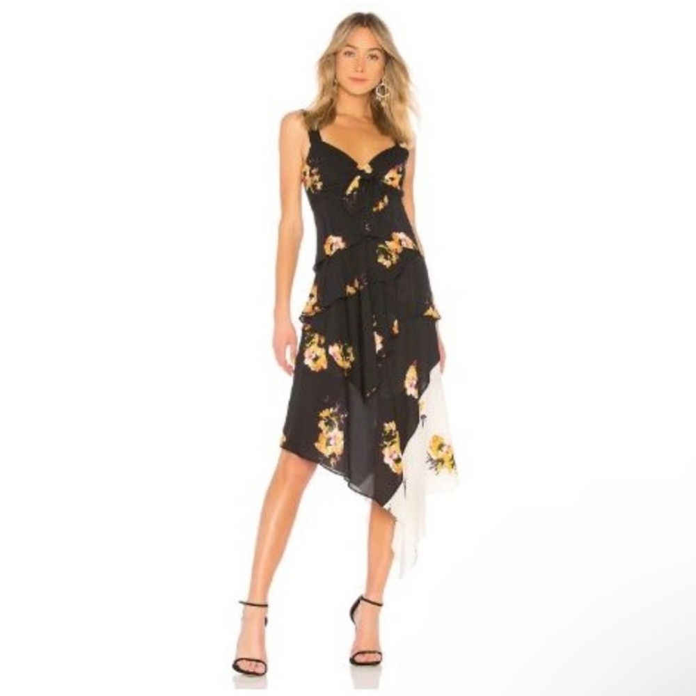 NWT A.L.C. Natalia Silk Midi Dress size 0